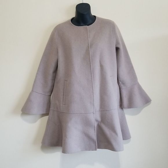 Zara Tan Coat Sz Medium - Picture 4 of 13